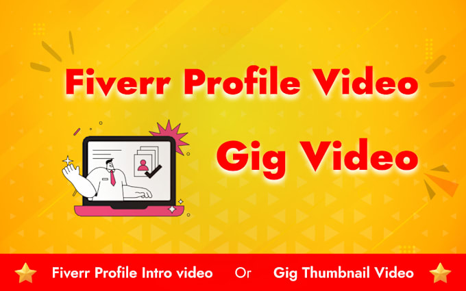 Gig Preview - Create a fiverr gig video for your fiverr profile or gig video thumbnail