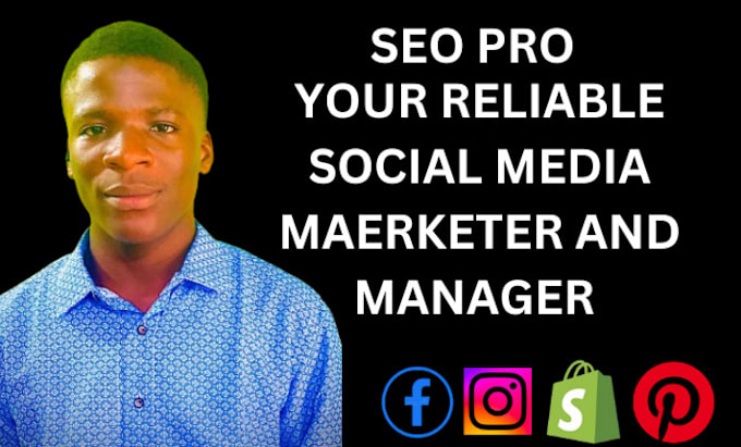 Gig Preview - Be your social media marketing manager and social media content creator