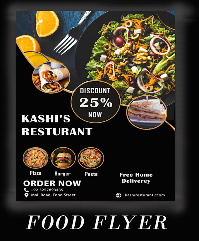 Gig Preview - Design creative food flyers, event flyers, and party flyers