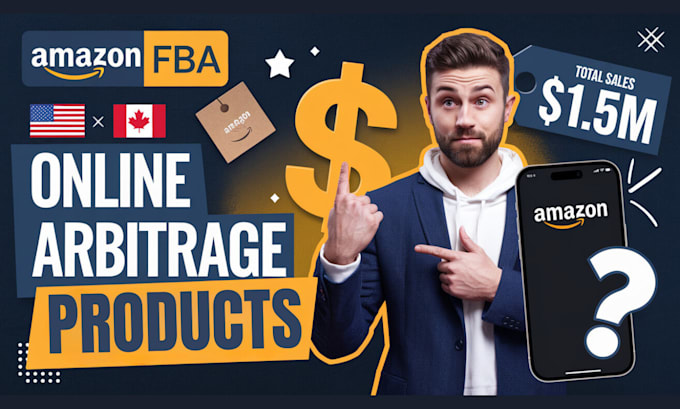 Gig Preview - Amazon fba online arbitrage product research for amazon fba canada,usa arbitrage