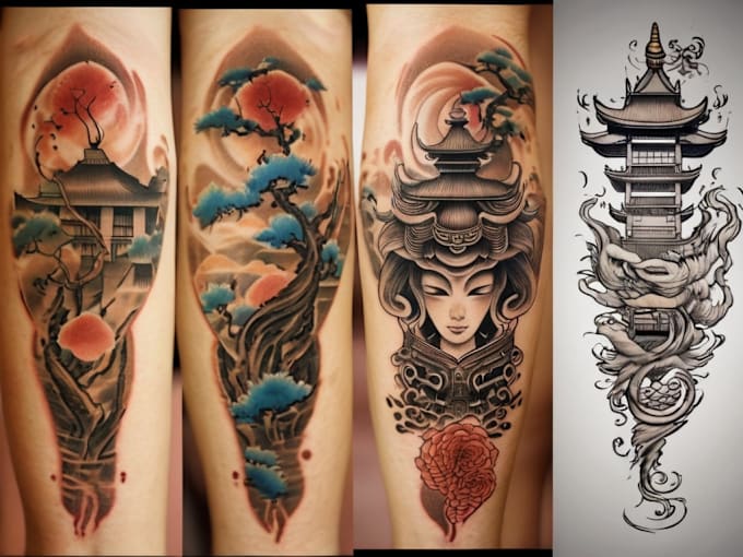 Bestseller - create japanese or oriental tattoo design for you