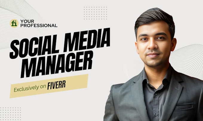 Gig Preview - Your social media manager and content creator