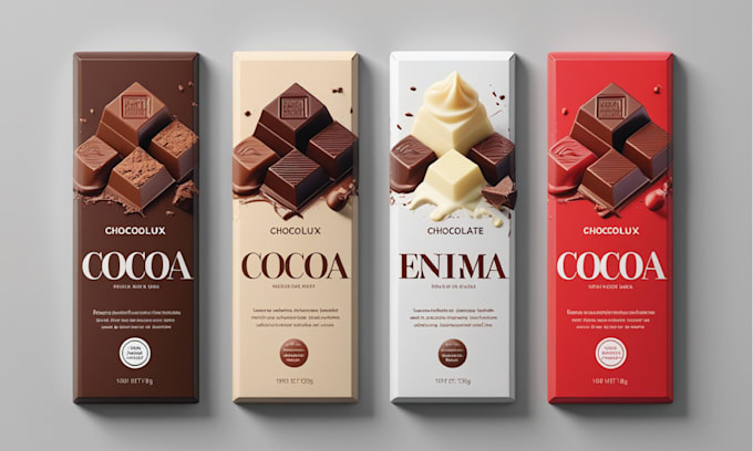 Gig Preview - Do unique chocolate packaging, bar, and box design