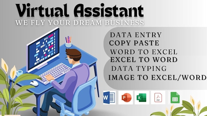 Gig Preview - Professional virtual assistant for data entry copy paste tasks