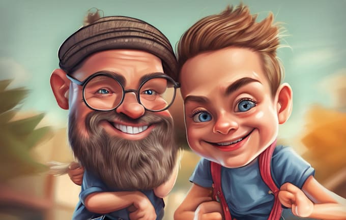 Gig Preview - Draw cartoon portrait caricature drawing from your photo