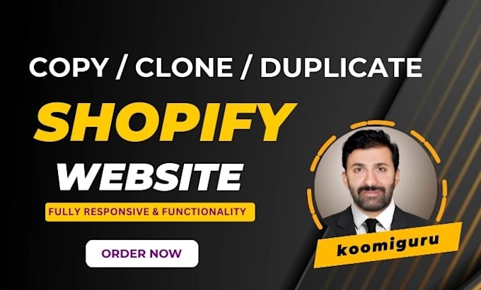 Gig Preview - Copy clone duplicate revamp or design redesign shopify store, theme upgrade