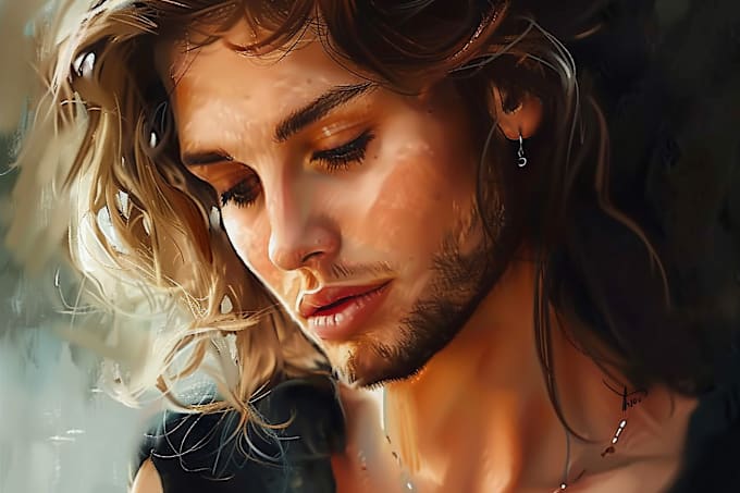 Gig Preview - Draw realistic digital oil painting portrait