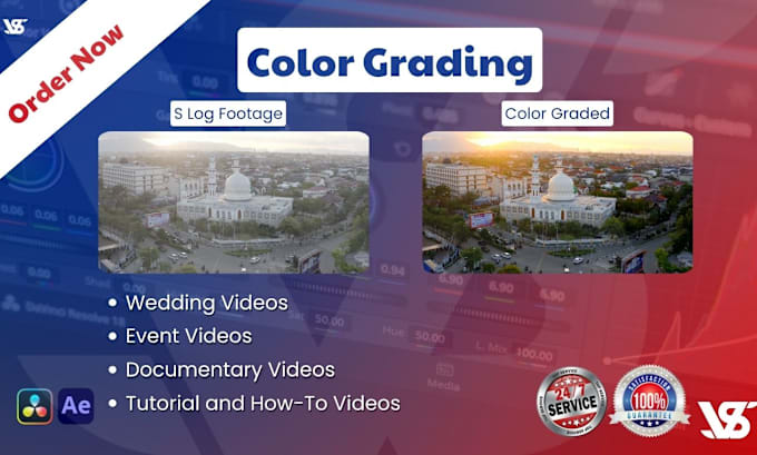 Gig Preview - Do best color grade your video