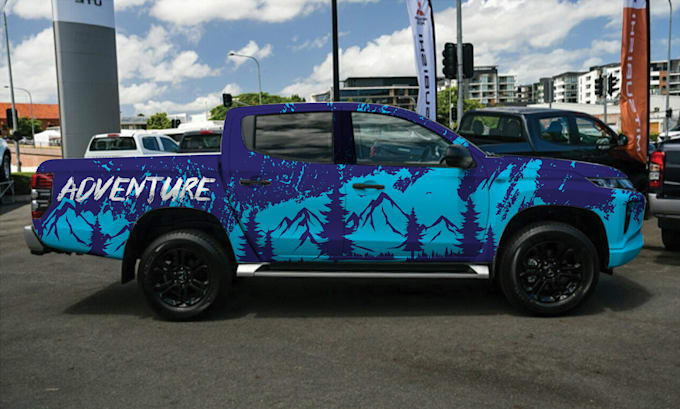 Gig Preview - Make wrap design for van, truck, sports car, or vinyl sticker for any vehicle