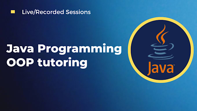 Gig Preview - Teach you oop in java on intellij and assist you in coding