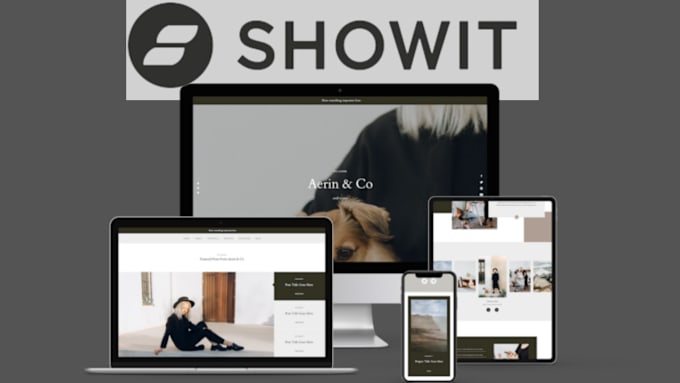 Gig Preview - Showit website redesign, showit website design, customize showit template