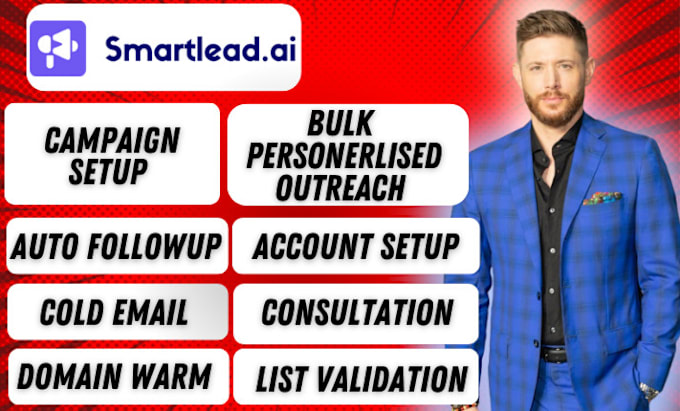 Gig Preview - Setup smartlead ai account and do cold email outreach