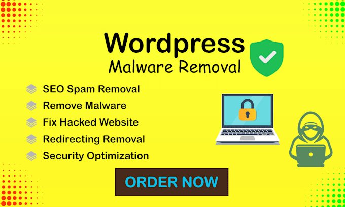 Gig Preview - Help you with wordpress malware removal, virus cleaning, and security fixes