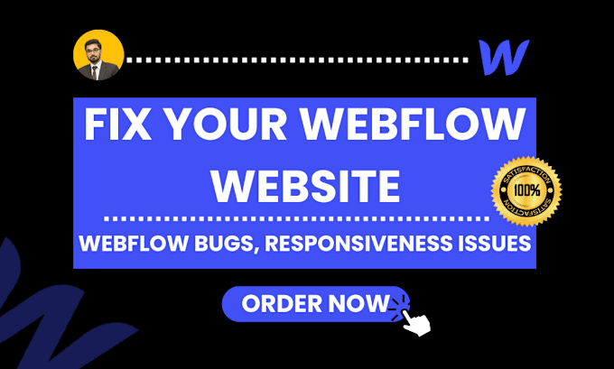 Gig Preview - Fix your webflow bugs and design issues and customization