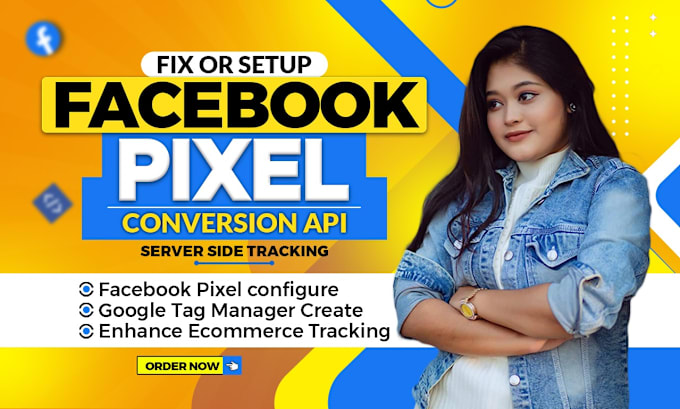 Gig Preview - Fix or setup meta facebook pixle, conversion api,ga4 ecommerce tracking