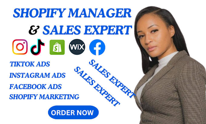 Gig Preview - Be shopify manager for multi 7 figure sales expert shopify marketing website