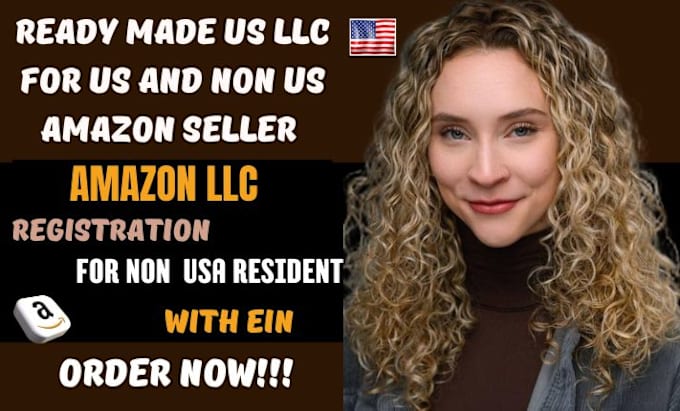 Gig Preview - Create amazon llc US non US store amazon seller account ready made for ecommerce