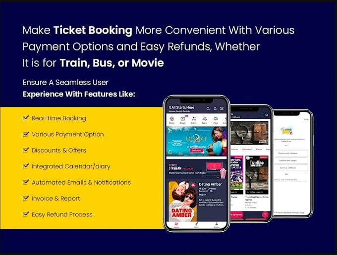 Gig Preview - Develop ticket booking app, event booking app, appointment booking, booking app