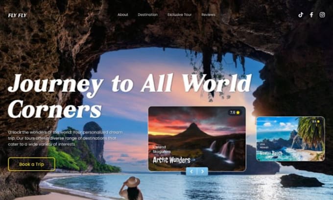 Gig Preview - Travel affiliate website, travel agency, travel affiliate wordpress website