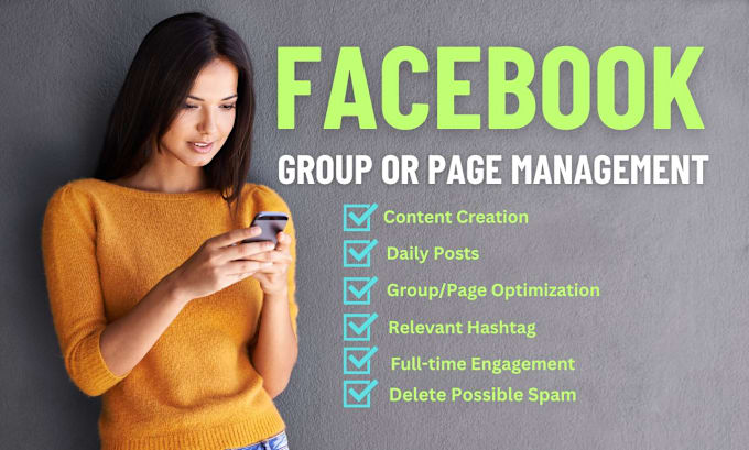 Gig Preview - Manage your facebook group and page professionally