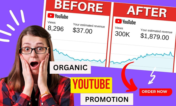 Gig Preview - Do organic youtube video promotion for fast channel growth