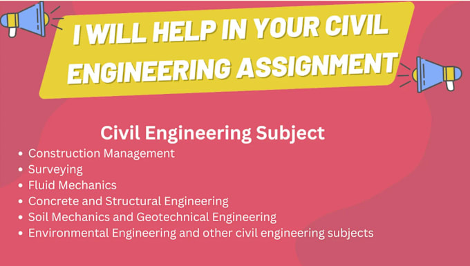 Gig Preview - Help  with your civil engineering assignments, problems