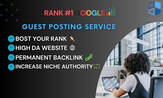 Gig Preview - Do  SEO guest post backlinks niche relevant high authority permanent