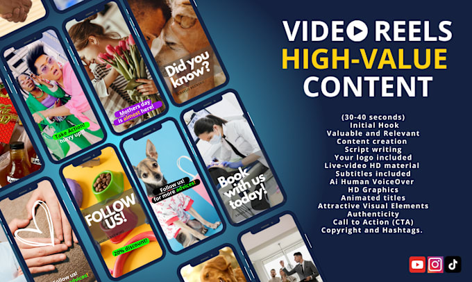 Gig Preview - Create HD professional videos reels for instagram