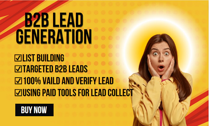 Gig Preview - Do b2b lead generation for targeted b2b leads,business leads and linkedin leads