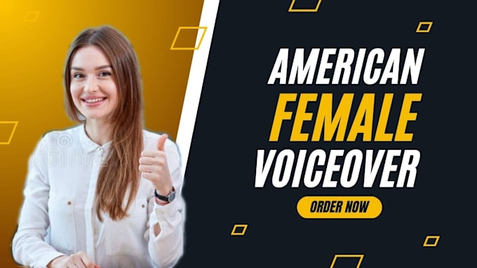 Gig Preview - Professionally record a young american female voice over