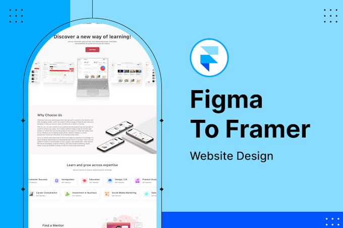 Gig Preview - Design framer website, figma to framer website framer animation