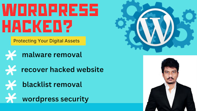 Gig Preview - Recover hacked wordpress website, remove malware, wordpress security