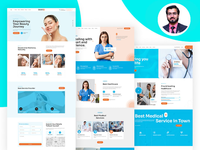 Gig Preview - Design medical and healthcare website for your clinic