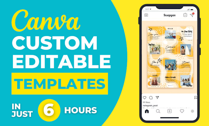 Gig Preview - Design anything in editable canva templates as canva expert