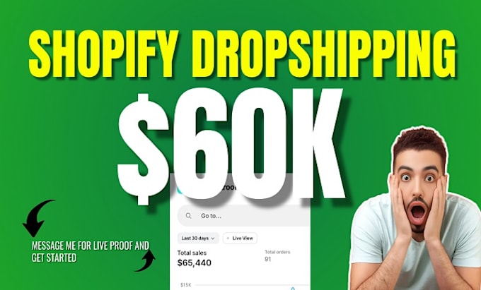 Gig Preview - Create shopify dropshipping store with products that sell fast shopify redesign