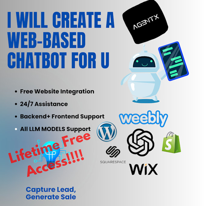 Bestseller - develop a web based chatbot lifetime free access