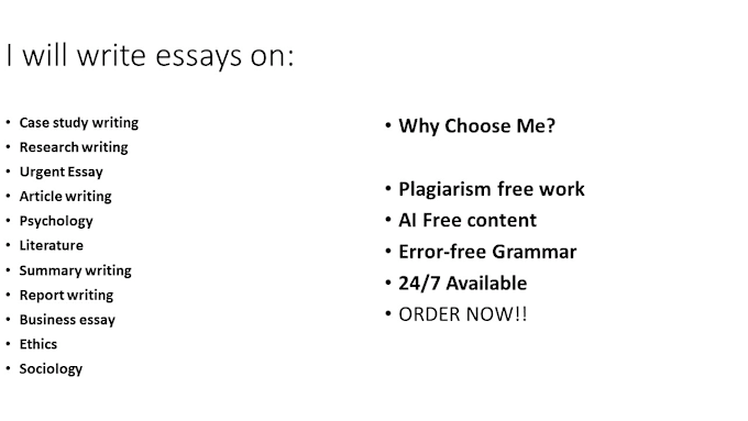 Gig Preview - Write nursing essay, research, articles, reports, case study analysis