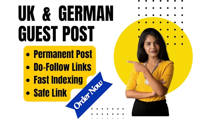 Gig Preview - Provide UK and german dofollow backlink