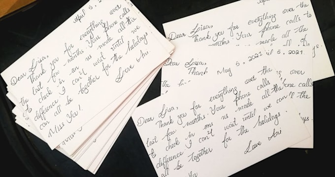 Gig Preview - Handwrite letters and invites for you