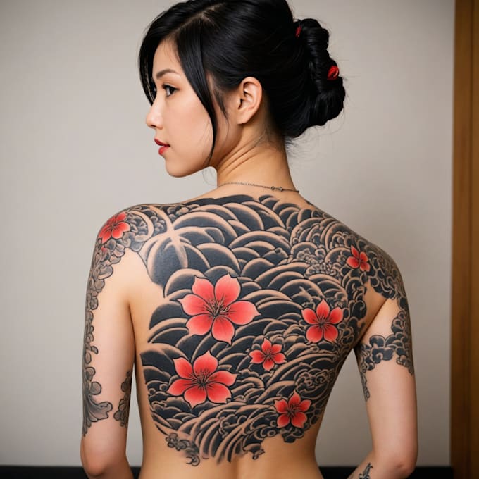 Gig Preview - Draw amazing japanese oriental tattoo