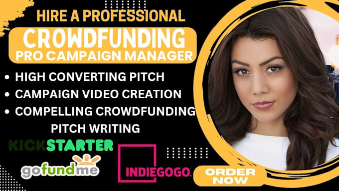 Gig Preview - Write your kickstarter crowdfunding indiegogo gofundme crowdfunding pitch