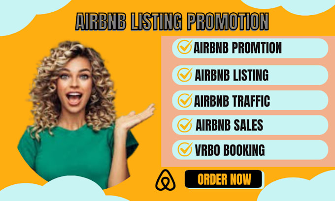 Gig Preview - Do airbnb listing promotion airbnb marketing vrbo book listing promotion