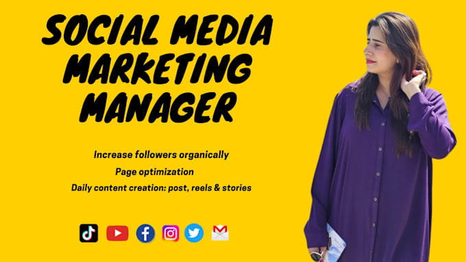 Gig Preview - Be your digital marketer and social media manager