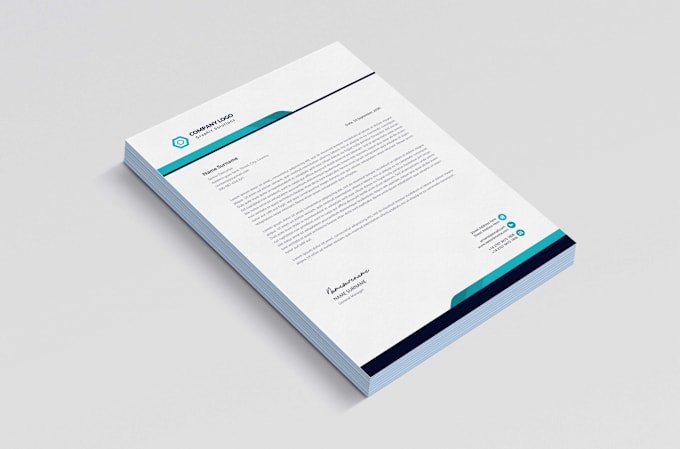 Gig Preview - Design letterhead in editable word format 2 hours