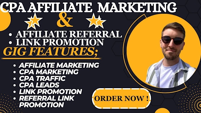 Gig Preview - Do affiliate referral link promotion cpa marekting cpa traffi cpa leads