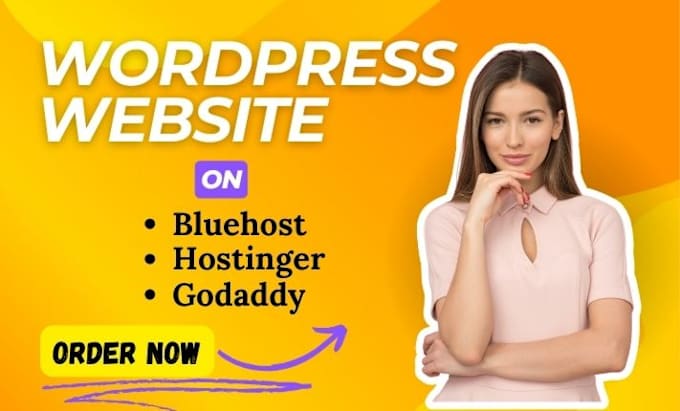 Gig Preview - Build wordpress ecommerce website on hostinger ionos hostgator godaddy bluehost