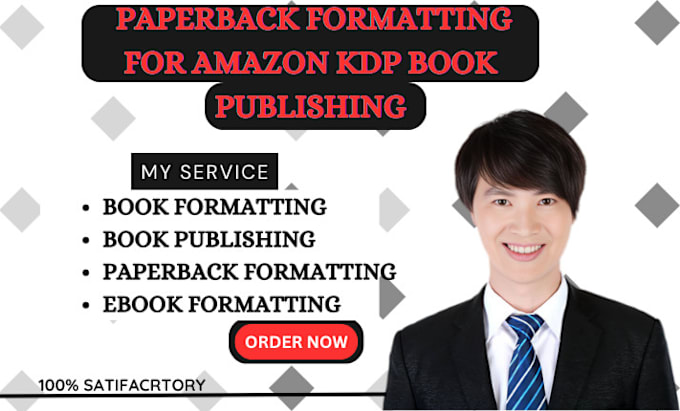 Bestseller - do ebook kindle formatting, paperback formatting for amazon KDP book publishing