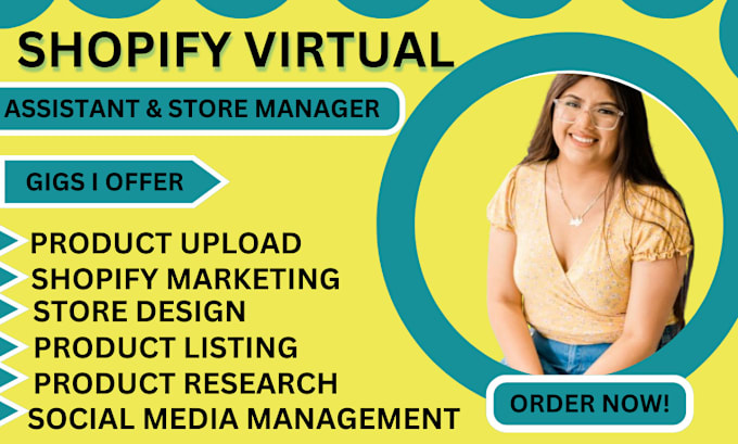 Gig Preview - Be your shopify virtual assistant store manager sales expert for shopify store