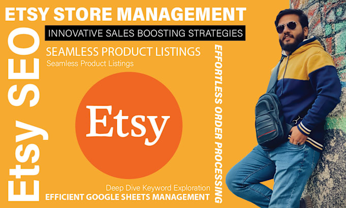 Gig Preview - Optimize your etsy listings, manage your shop, and use SEO to rank your product