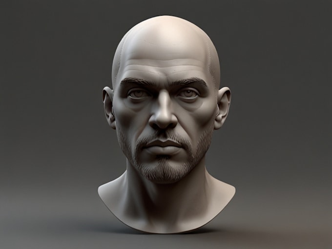 Gig Preview - Sculpt 3d head model, 3d head bust,3d face, 3d mask, 3d portrait, zbrush, stl